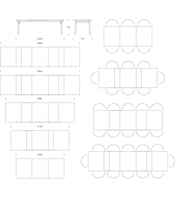 Image 1 of eettafel pp850 OnBoard,  design Thomas E. Alken voor PP Møbler