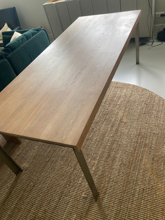 Image 1 of Metaform dining table 220 x 90 oak industrial