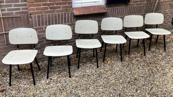 Image 1 of 6x original Revolt Friso Kramer chair from 1964