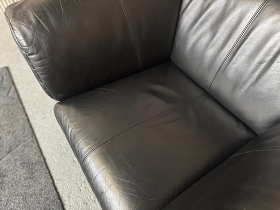 Rolf Benz 332 Leather Armchair Black 120x90 (photo 7 of 7)