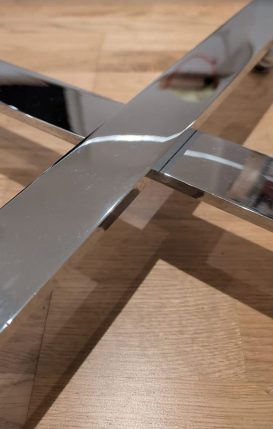 Designer Coffee table from the 70s or 80s – Chrome (photo 5 of 6)