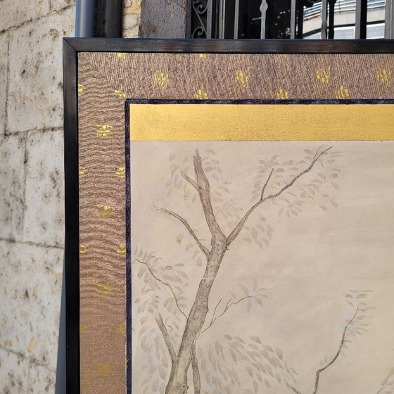 Image 1 of Paravento Byôbu “Cavalli selvaggi”, scuola Kano, periodo Edo, XIX secolo – Giappone