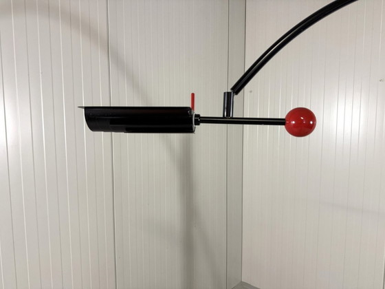 Image 1 of Lampadaire réglable Robert Haussmann pour Swiss Lamps International 1980