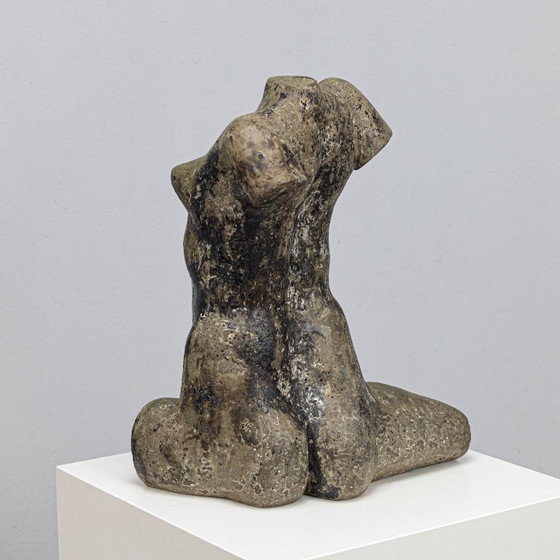 Image 1 of Concrete Female Torso Sculpture by Francine Govers, Netherlands, 1990s