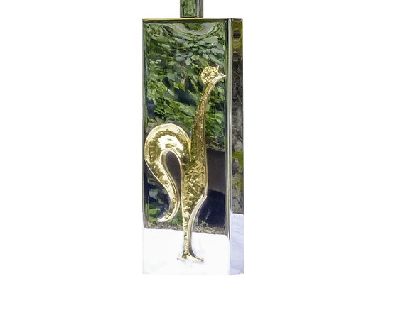 Image 1 of Lampe À Poser Vintage Chromée Au Coq 1970