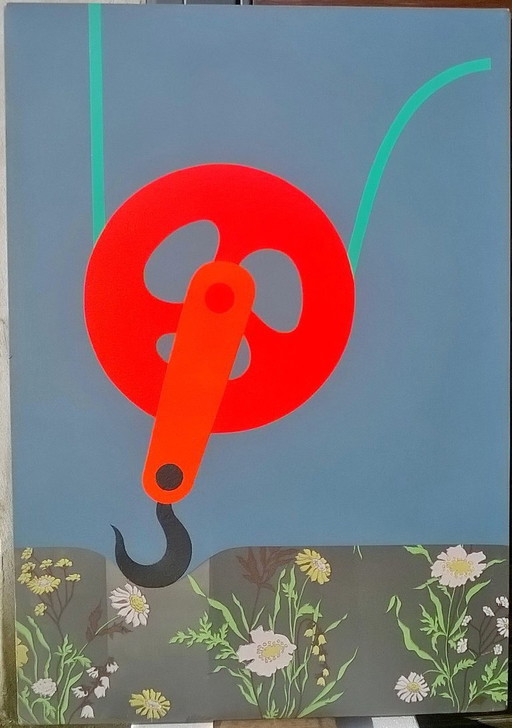 Jacques Polì, olieverf op doek, 1969