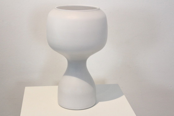 Philips Lampe de table en verre opalin blanc, Dutch Design Style (photo 5 sur 8)