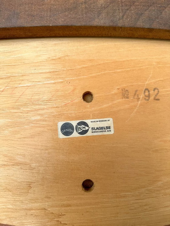 Image 1 of 4x Vintage Teak Dining Chairs by Slagelse Møbelværk 60s