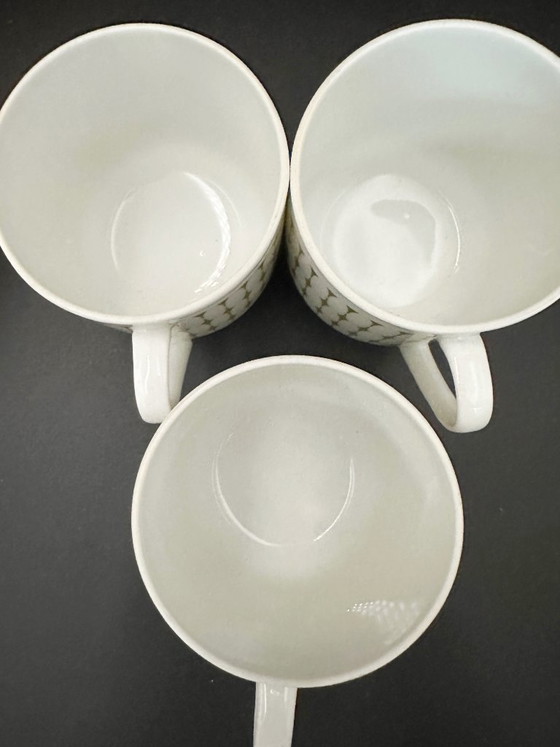Image 1 of 3 tazas y platillos de café Melitta Hamburgo, década de 1970