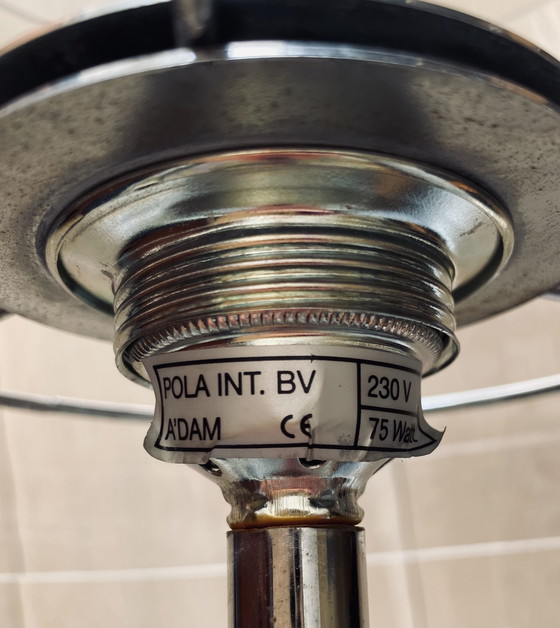 Image 1 of Seltene Glas-Tischleuchte aus den 80er Jahren – Pola Design Amsterdam