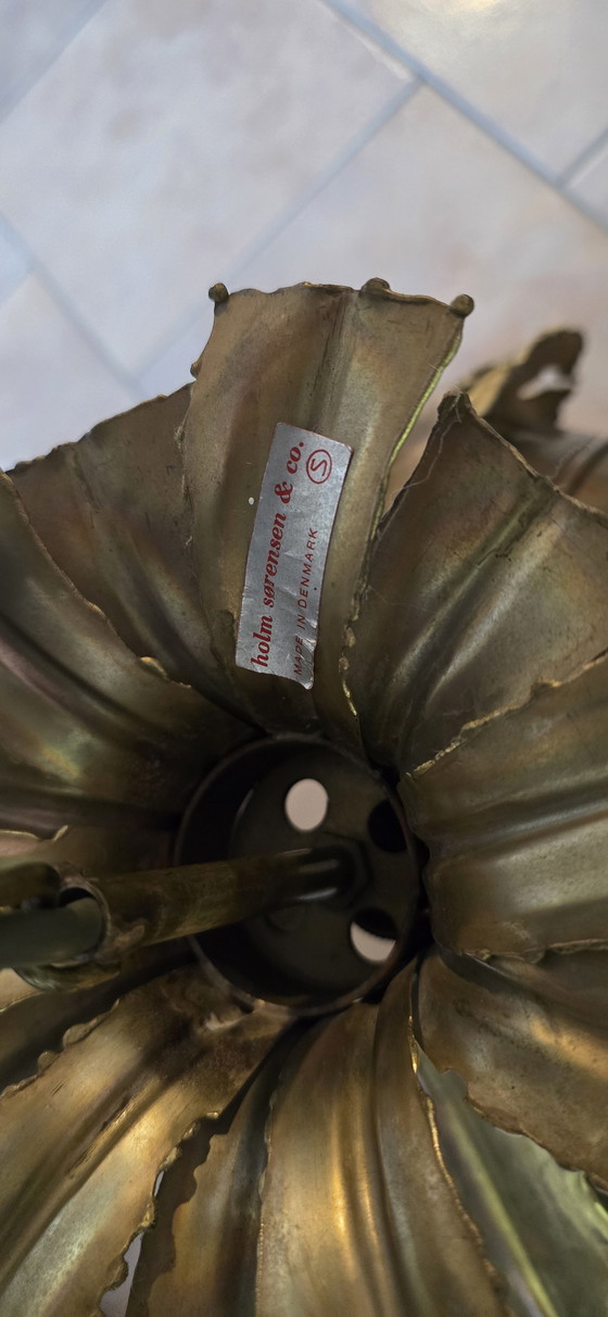 Image 1 of Messing hanglamp van Holm Sörensen, model 6395