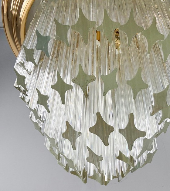 Image 1 of Ceiling light/lamp by Paolo Venini, Asta Quadrilobo, Murano glass, Italy, 1960s