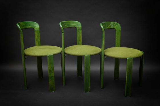 Image 1 of 3 chaises d'appoint empilables Design Bruno Rey for Kusch & Co