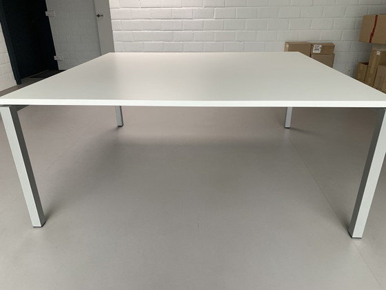 Robberechts Connex Square Desk/Dining Table - Minimalist White (2nd Table) – Wood (photo 4 of 6)