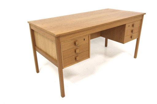 Scandinavian oak desk, Sweden, 1960