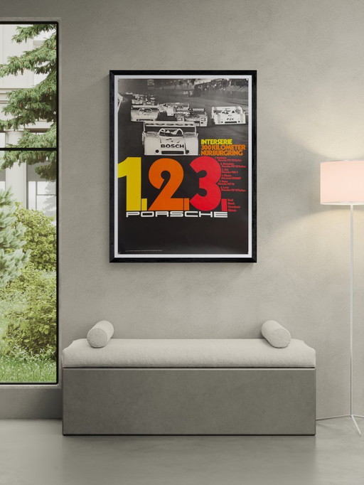 🏁 Porsche Interserie 300 Kilometer Nürburgring – 1973 – Original Poster by Atelier Strenger | 102 × 76 cm | Germany