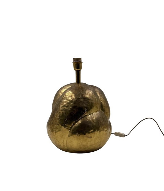 Image 1 of Lampe de table moderne organique en laiton, Tommaso Barbi Italie 1970