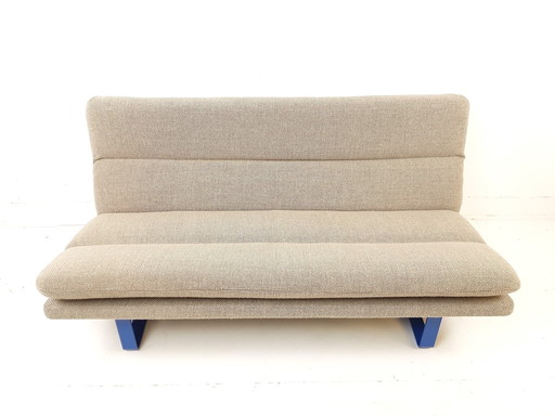 Vintage Artifort bank Kho Liang Le beige bruin wol ploegstof