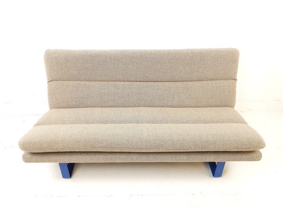 Image 1 of Vintage Artifort bank Kho Liang Le beige bruin wol ploegstof