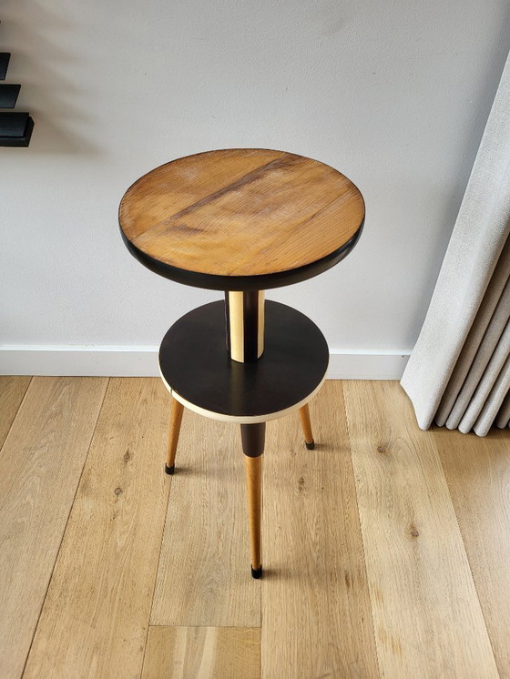 Image 1 of Supporto per piante o tavolo vintage a treppiede a 2 livelli