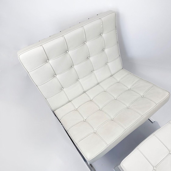 Image 1 of Sedia e ottomana originali Knoll Barcelona — Mies van der Rohe