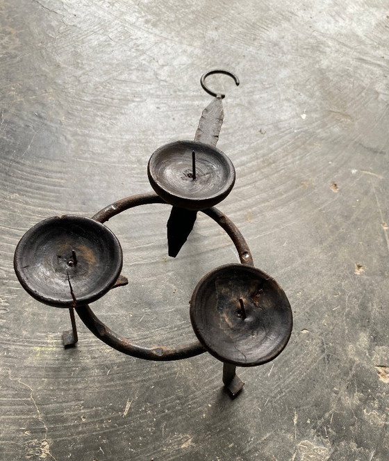 Old popular candelabrum – Candle holders, Iron (photo 5 of 7)