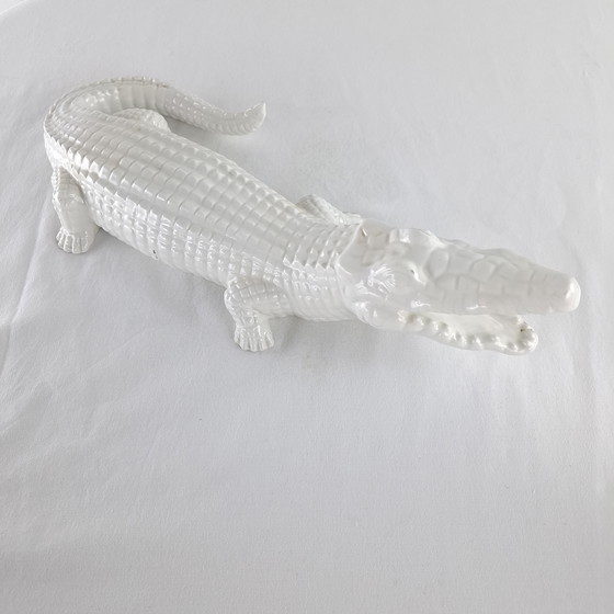 Image 1 of Statue de crocodile vintage