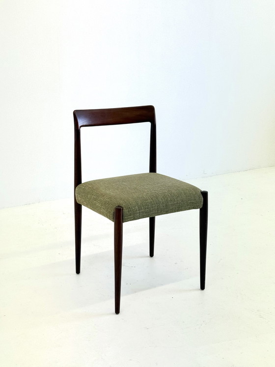 Image 1 of Juego de 4 sillas de comedor Lübke con madera de palisandro.