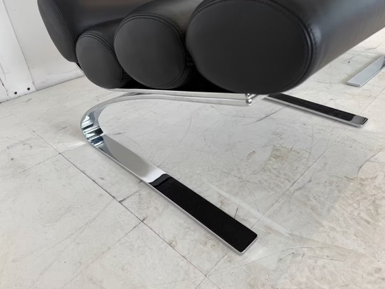 Cor Sinus Leather Relax Armchair with Ottoman Design – Chairs and lounge chairs, Chrome (photo 15 of 16)