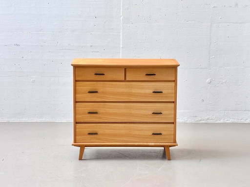 Commode van essenhout uit het midden van de vorige eeuw, jaren 60.