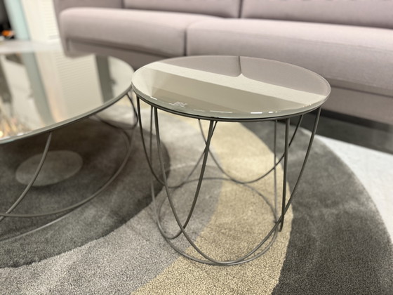 Image 1 of Rolf Benz 8770 Juego de mesa de centro de cristal D95xH30cm