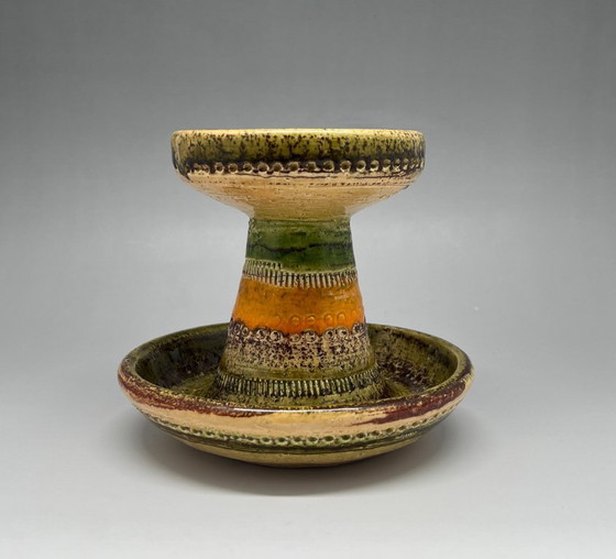 Image 1 of Candelabro Bitossi 'Rimini Verde' de Aldo Londi, años 60