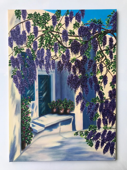 Peinture à l'huile - Irina Gauss - Ciel de vacances ensoleillé