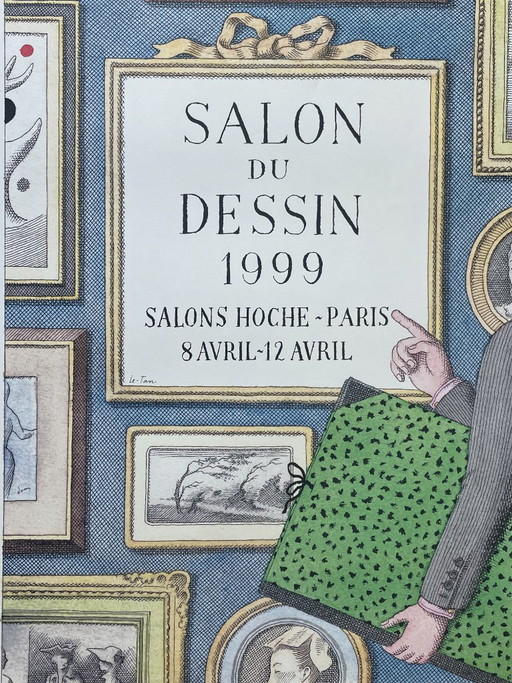 Originele poster van Pierre Le-Tan – Salon du Dessin, Parijs (2000) – Paper (photo 2 of 6)