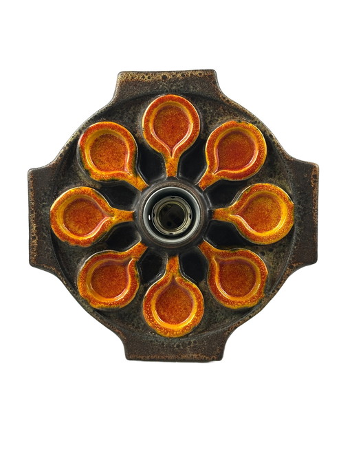 60s 70s Ceramic Wall Lamp Wall Sconce Mid - Century Space Age Design