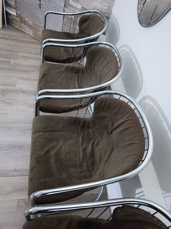 Image 1 of Cantileverstoelen van Gastone Rinaldi voor Rima, jaren 70.