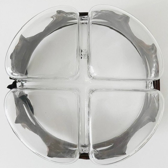 Ciotola in vetro dal design brutalista vintage con decorazione in pelle, Robert Kremsky, anni '90 – Ciotole (photo 11 of 16)