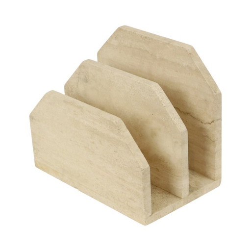 Vintage Magazine Rack Travertine Natural Stone Seventies – tijdschriftenrek (photo 2 of 22)
