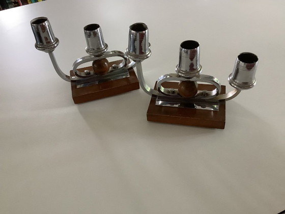 Image 1 of Twee art deco-kandelaars
