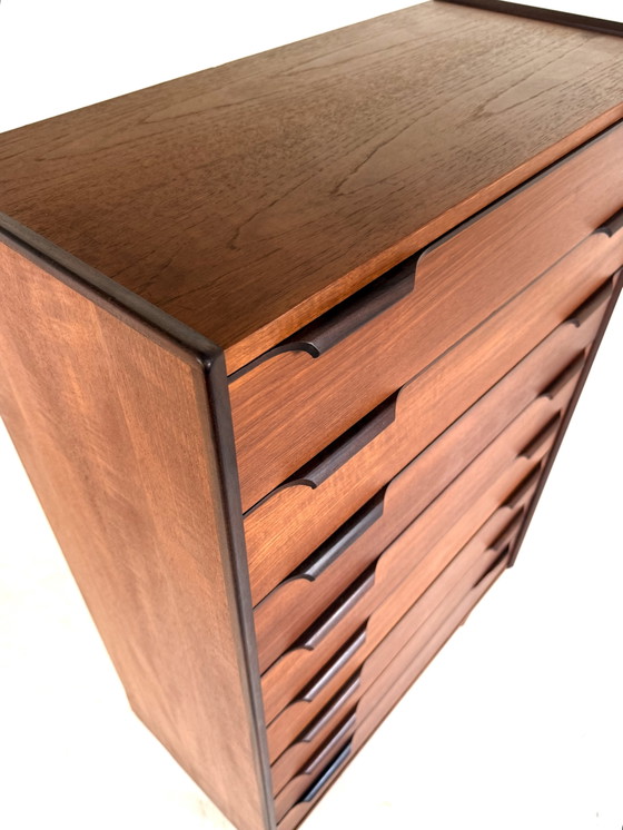 Vintage XXL Teakhouten Ladekast, Denemarken ‘60 – Ladekasten, Wood (photo 10 of 12)