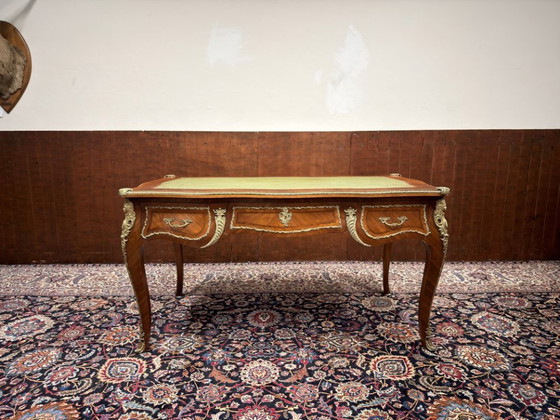 Scrivania antica francese Luigi XIV – Scrivanie, Leather, Wood (photo 3 of 22)