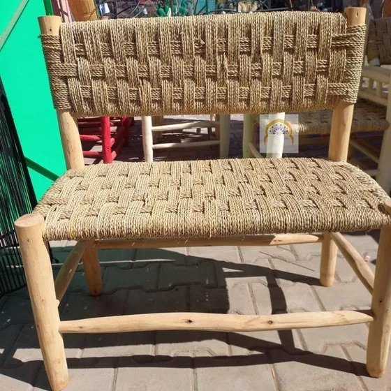 Moroccan Handmade Wooden Chair – Benches, Wicker (photo 3 of 5)
