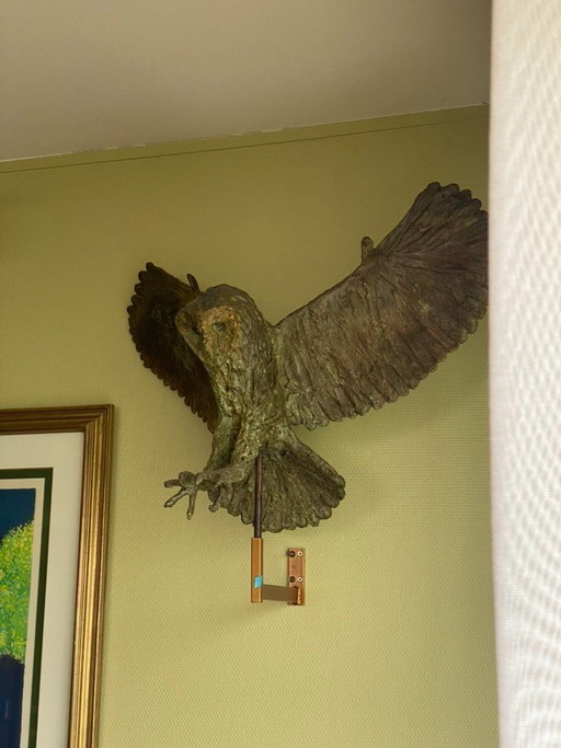 Owl sculpture by Erwin Peeters