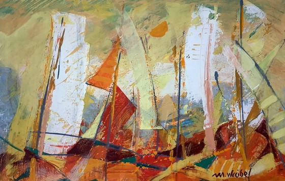 Image 1 of Uniek schilderij Mark Wróbel