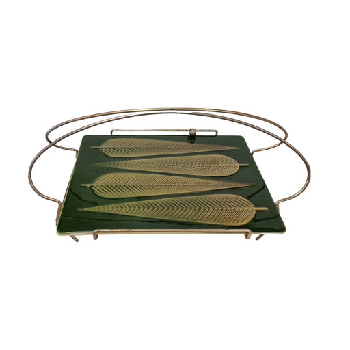 Vintage serving dish St. Clément in holder