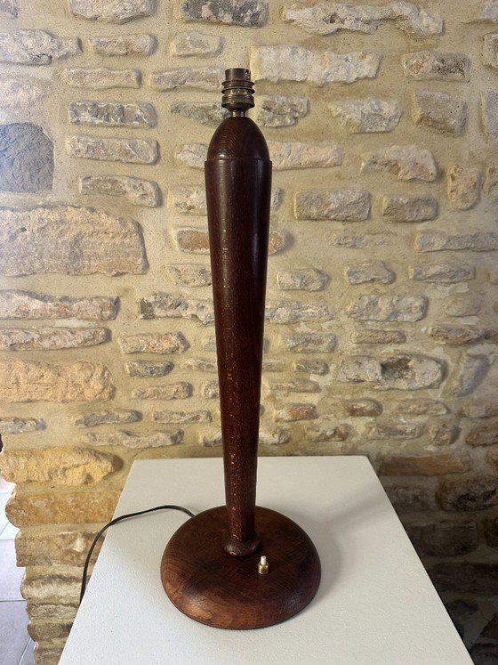 LAMPE ART DECO – Textile, Bois (photo 12 of 16)