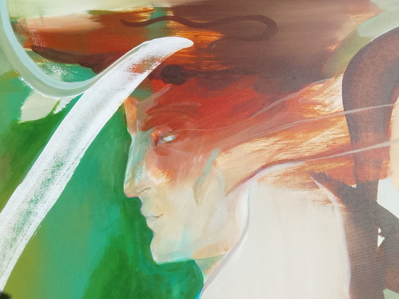 Acrylic painting #hermes 150x100cm – joart, Paintings & Drawings, Canvas (photo 3 of 15)