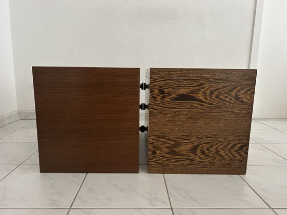 Image 1 of Set vintage nachtkastjes wenge hout