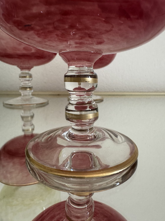 Image 1 of Coupes à glace multicolore cristal vénitien 