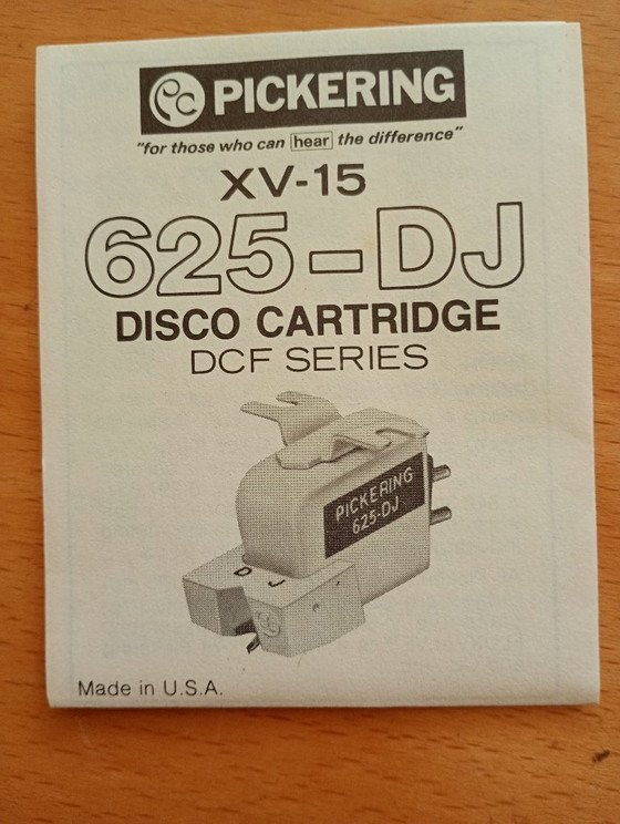 Image 1 of Pickering 625 Dj  XV-15 Cartridge